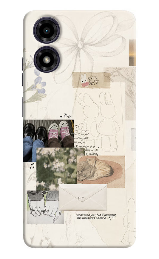 Soft Aesthetic Moto G04 Hard Case Back Cover by Casekaro