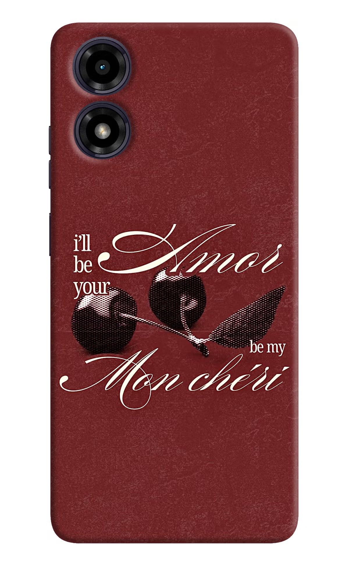 Velvet Cherry Moto G04 Back Cover