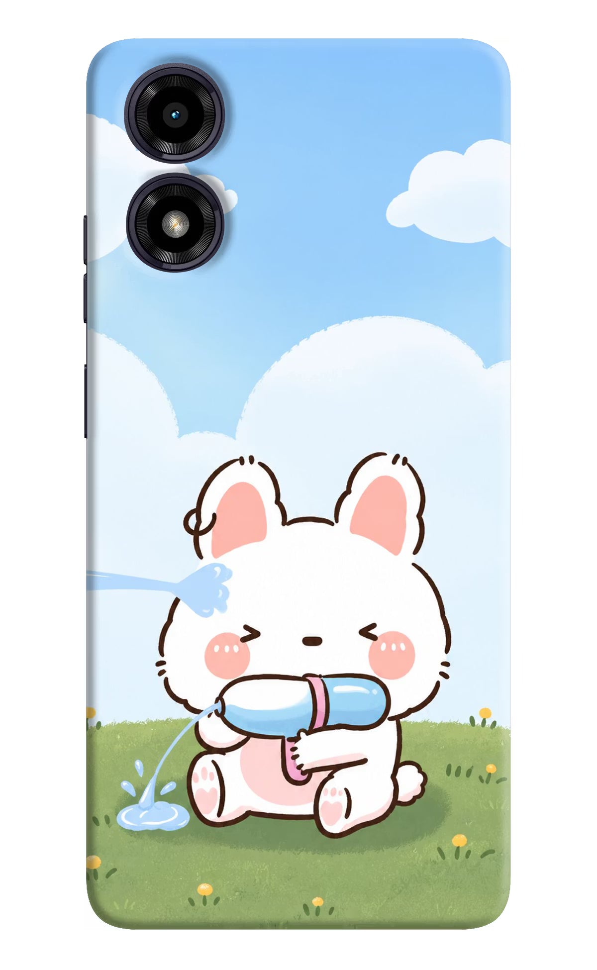 Bunny Treat Moto G04 Back Cover