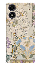 White Lily Moto G04 Back Cover