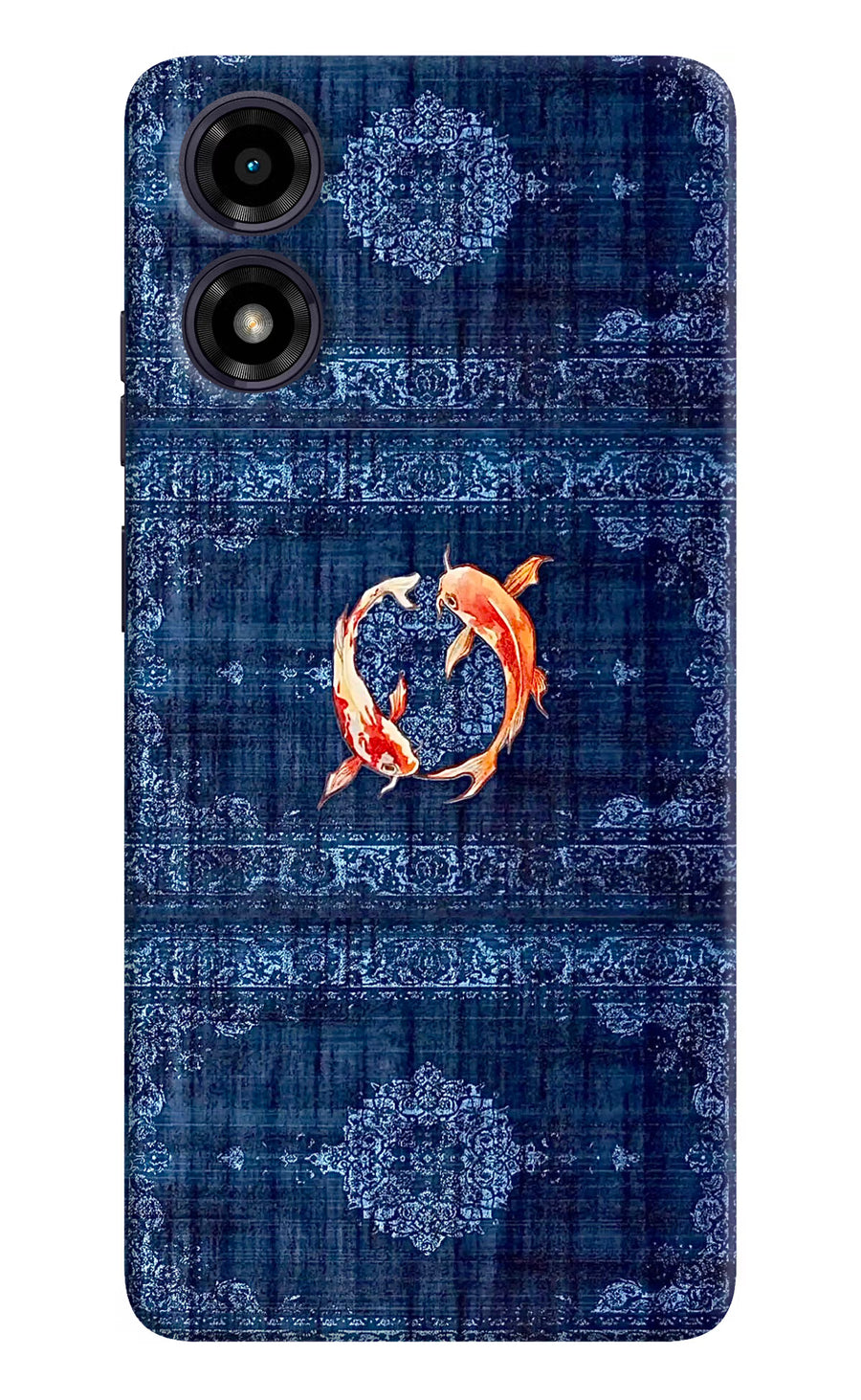Koi Blue Moto G04 Back Cover, Hard case