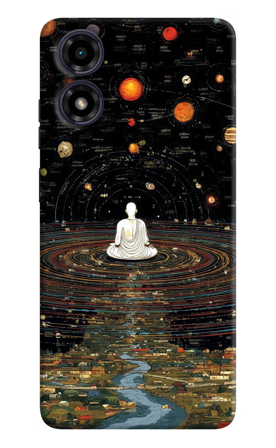 Space Monk Moto G04 Back Cover, Hard case