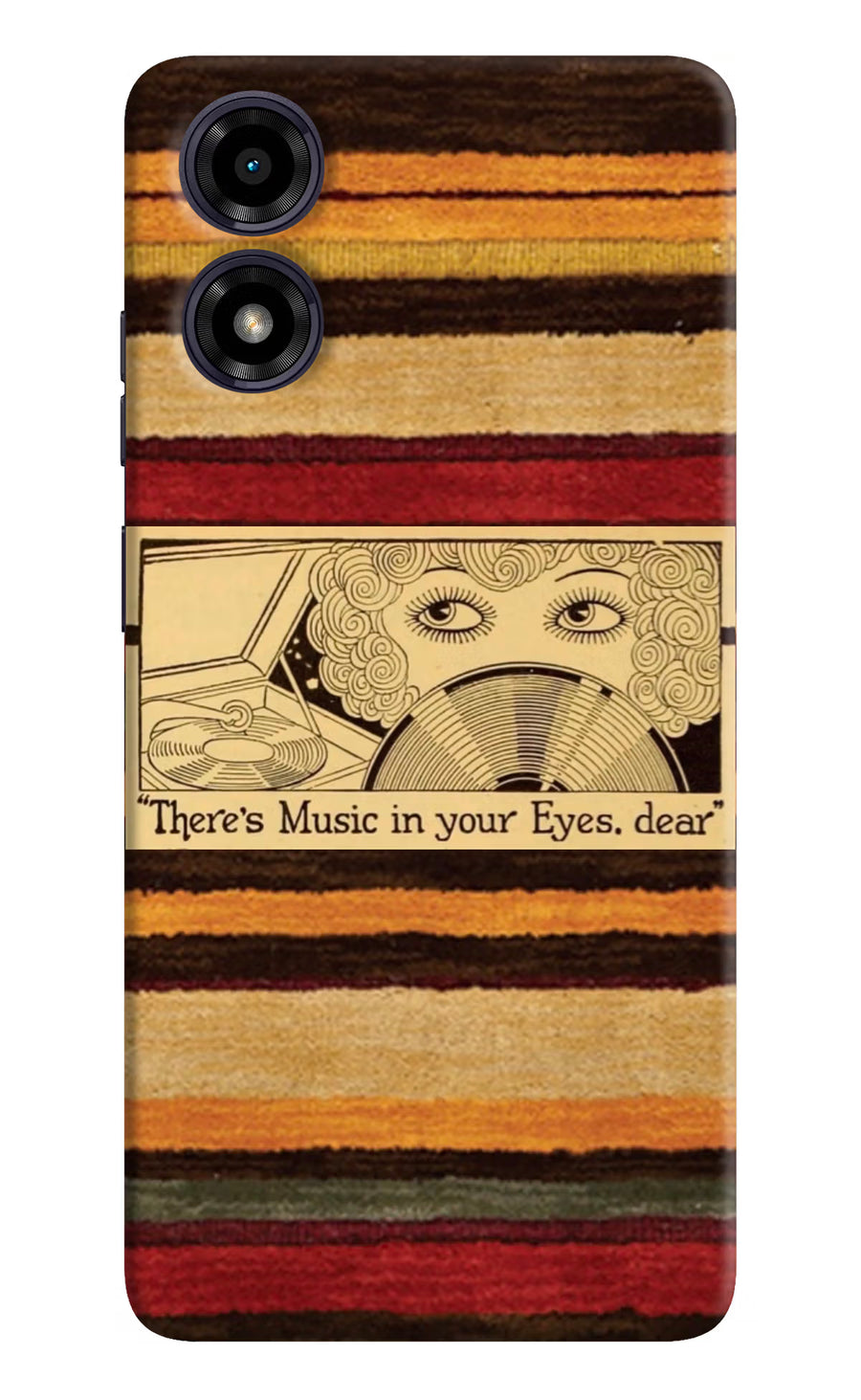 Vinyl Stripes Moto G04 Back Cover, Hard case