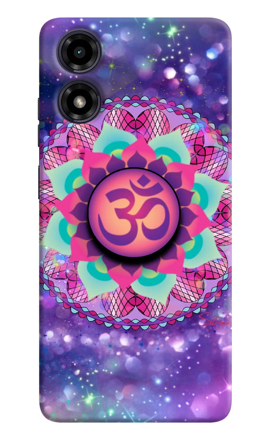Om Purple Moto G04 Pop Case by Casekaro
