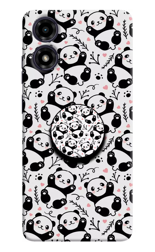 Cute Panda Moto G04 Pop Case by Casekaro