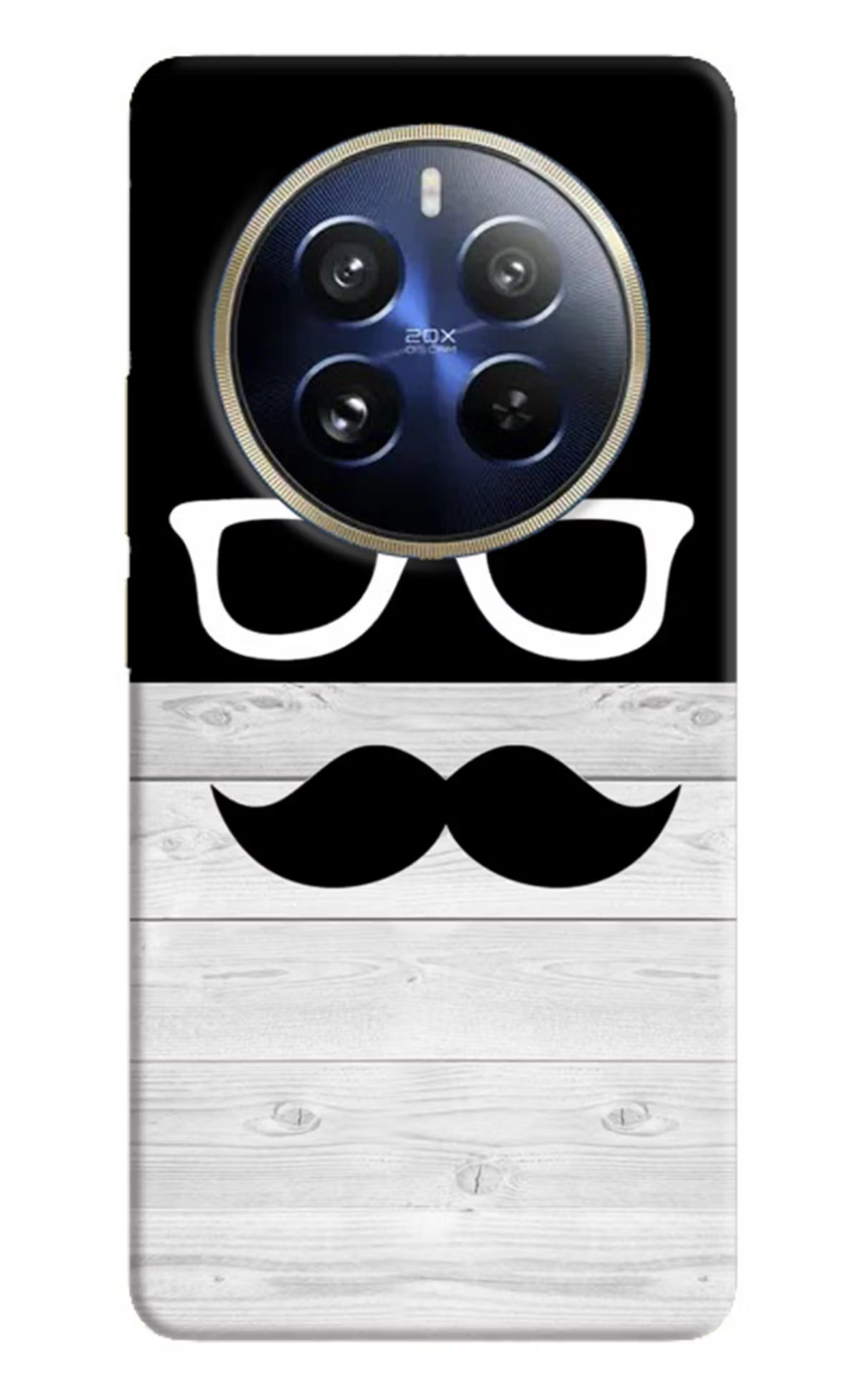 Mustache Realme 12 Pro 5G/12 Pro+ 5G Hard Case Back Cover by Casekaro
