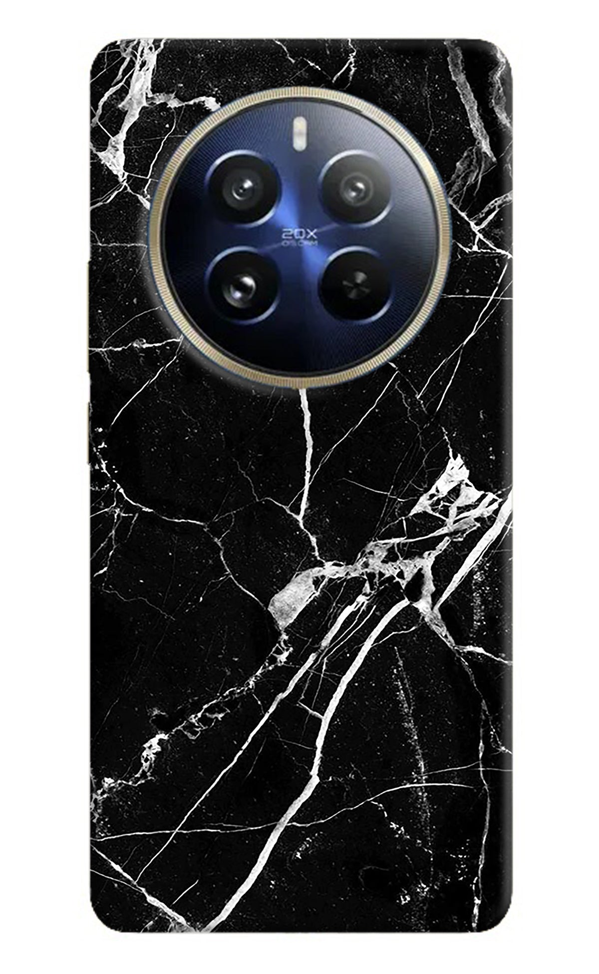 Black Marble Pattern Realme 12 Pro 5G/12 Pro+ 5G Back Cover