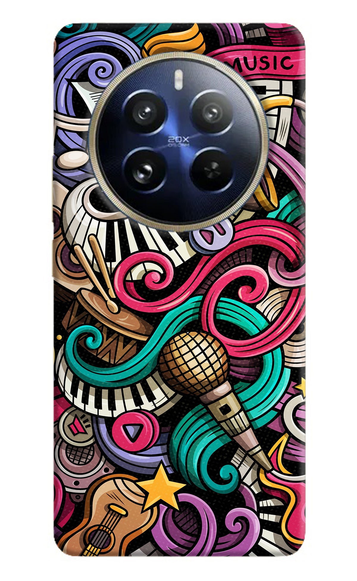 Music Abstract Realme 12 Pro 5G/12 Pro+ 5G Back Cover