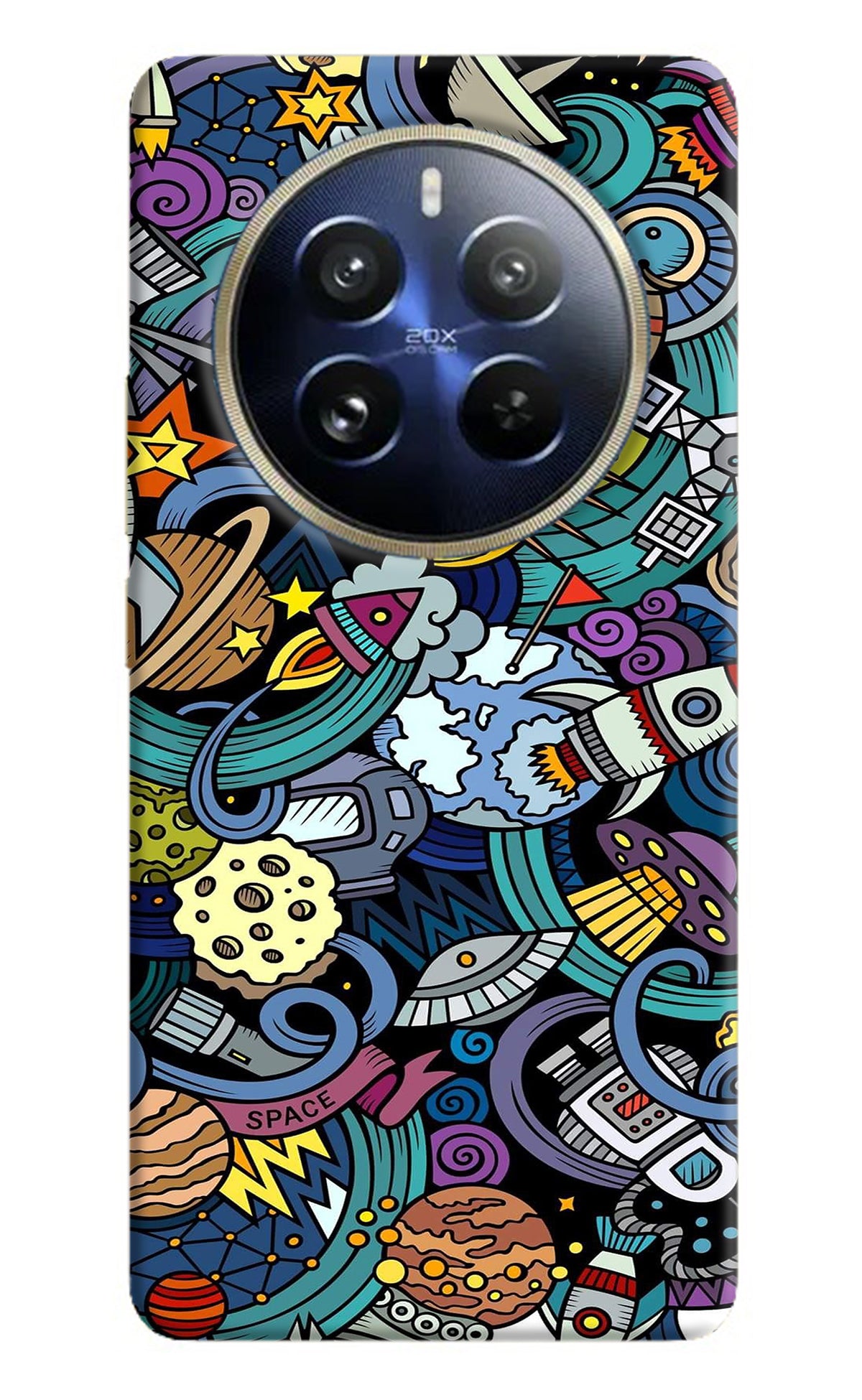 Space Abstract Realme 12 Pro 5G/12 Pro+ 5G Back Cover