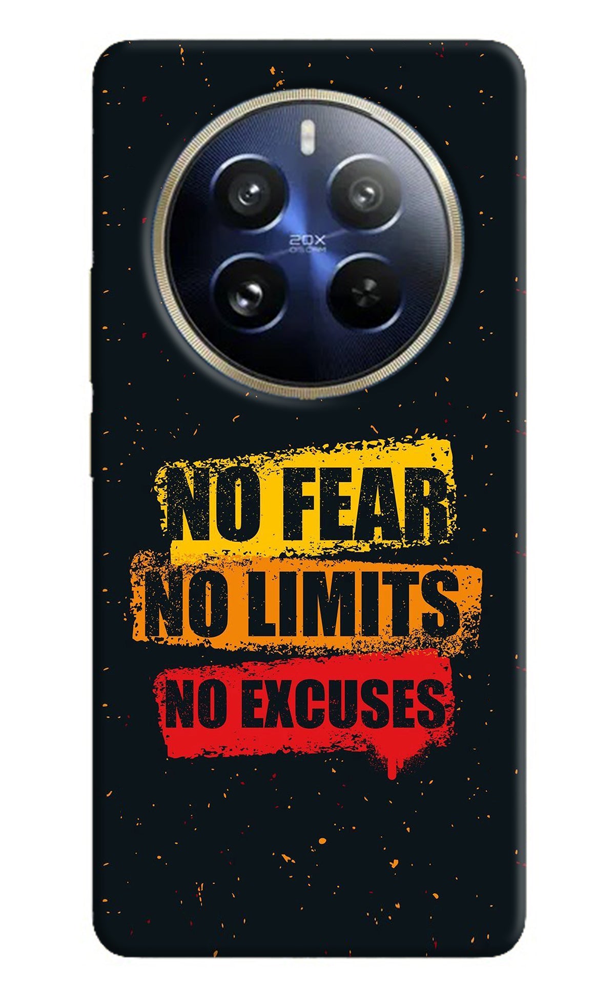 No Fear No Limits No Excuse Realme 12 Pro 5G/12 Pro+ 5G Back Cover