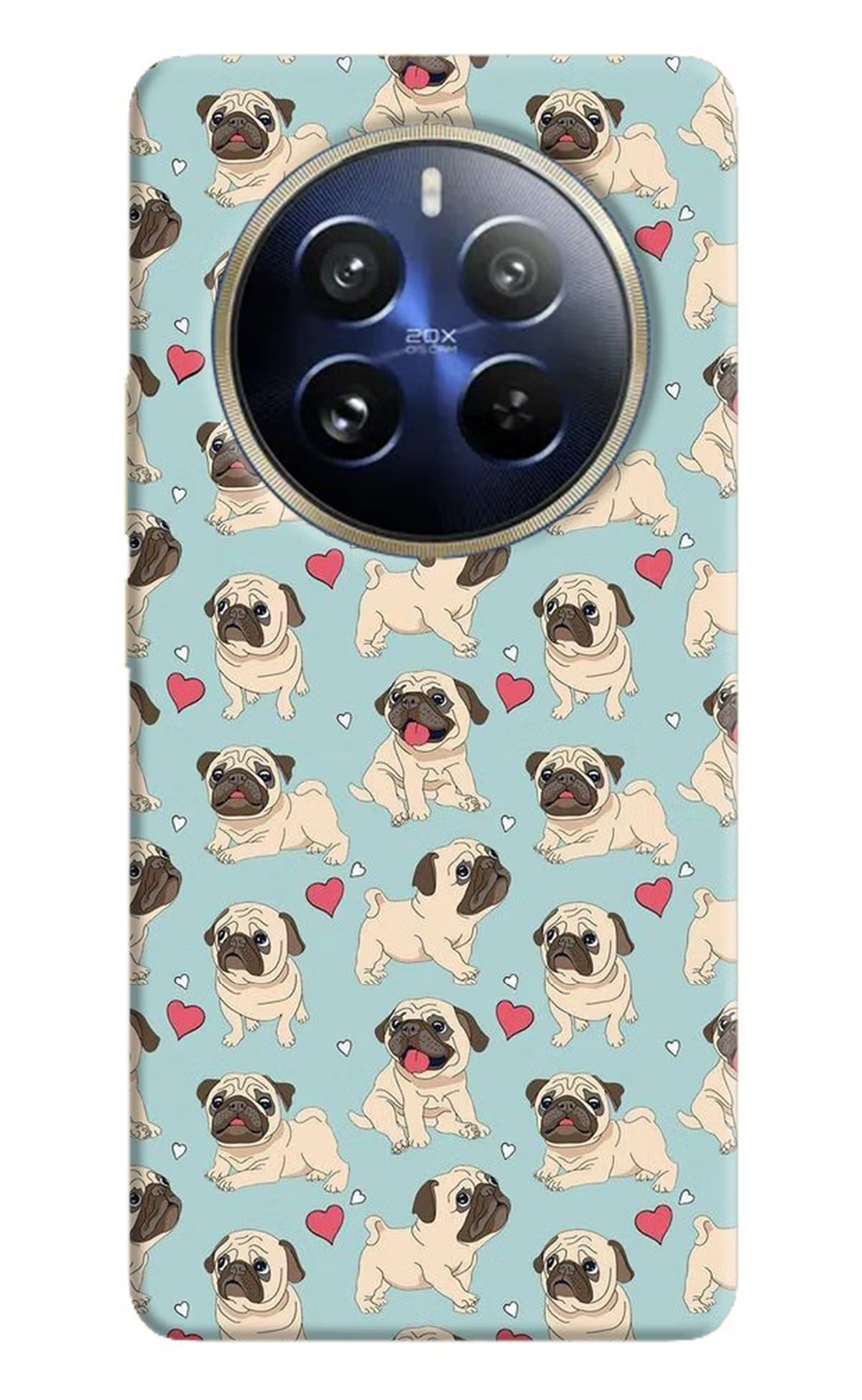 Pug Dog Realme 12 Pro 5G/12 Pro+ 5G Hard Case Back Cover by Casekaro