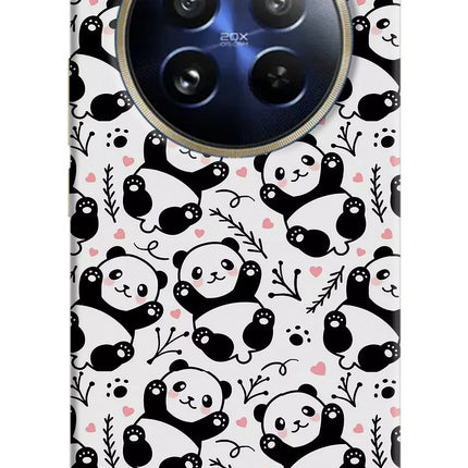 Cute Panda Realme 12 Pro 5G/12 Pro+ 5G Hard Case Back Cover by Casekaro