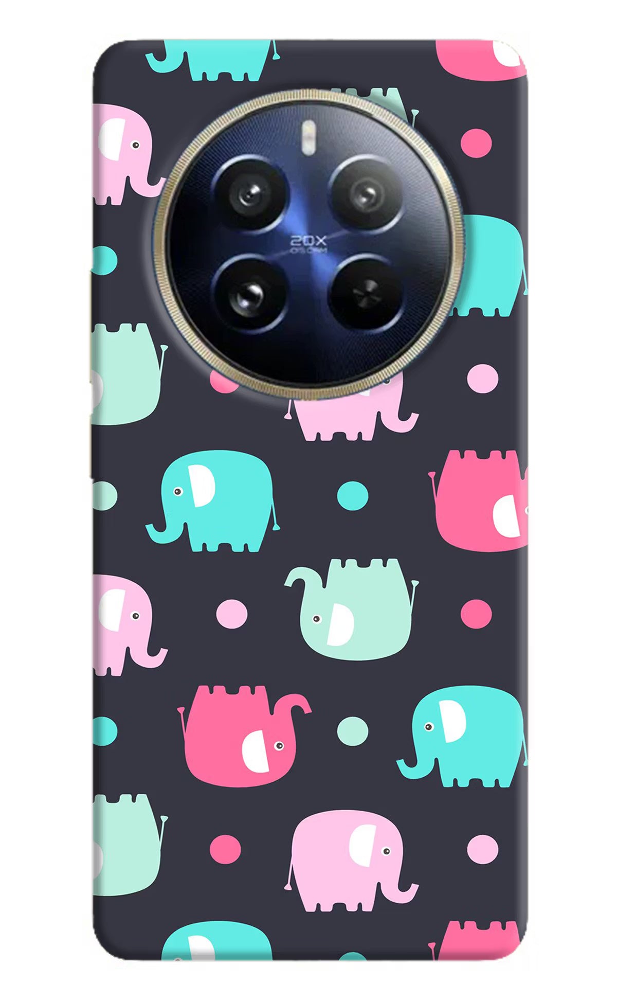 Elephants Realme 12 Pro 5G/12 Pro+ 5G Hard Case Back Cover by Casekaro