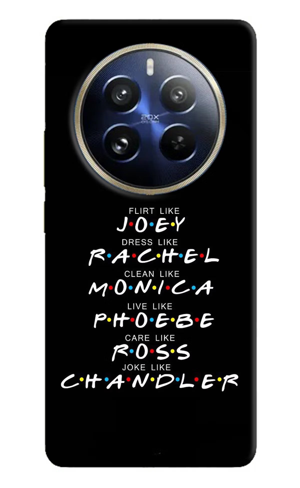 FRIENDS Character Realme 12 Pro 5G/12 Pro+ 5G Hard Case Back Cover by Casekaro