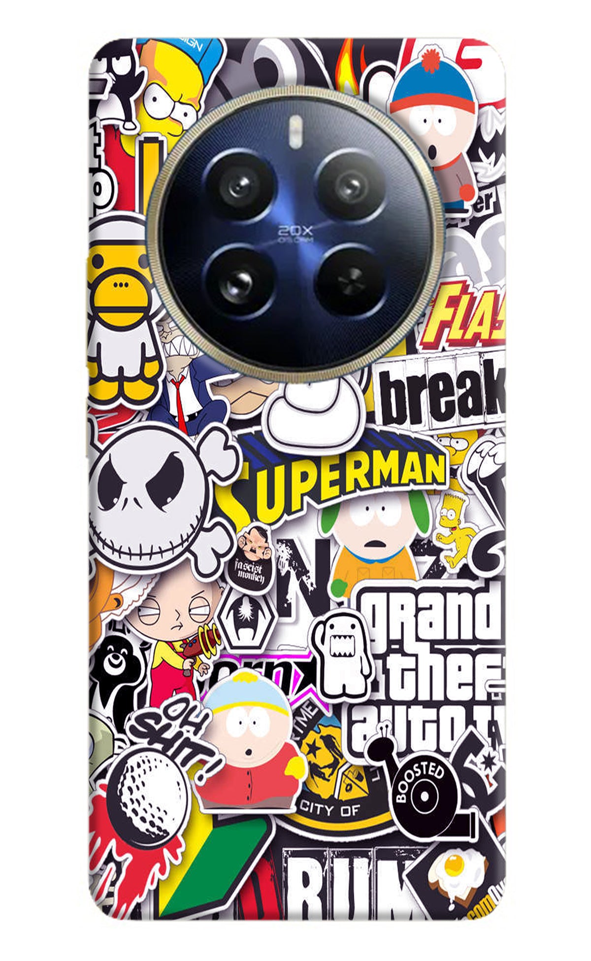 Sticker Bomb Realme 12 Pro 5G/12 Pro+ 5G Back Cover