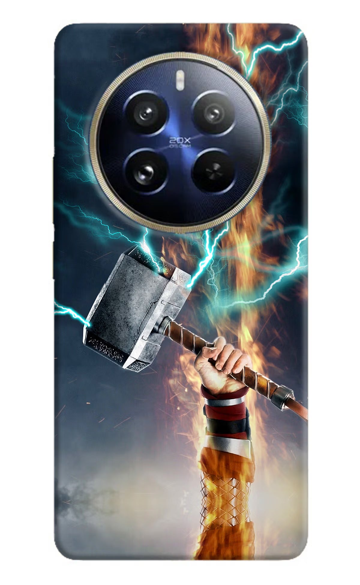 Thor Hammer Mjolnir Realme 12 Pro 5G/12 Pro+ 5G Hard Case Back Cover by Casekaro