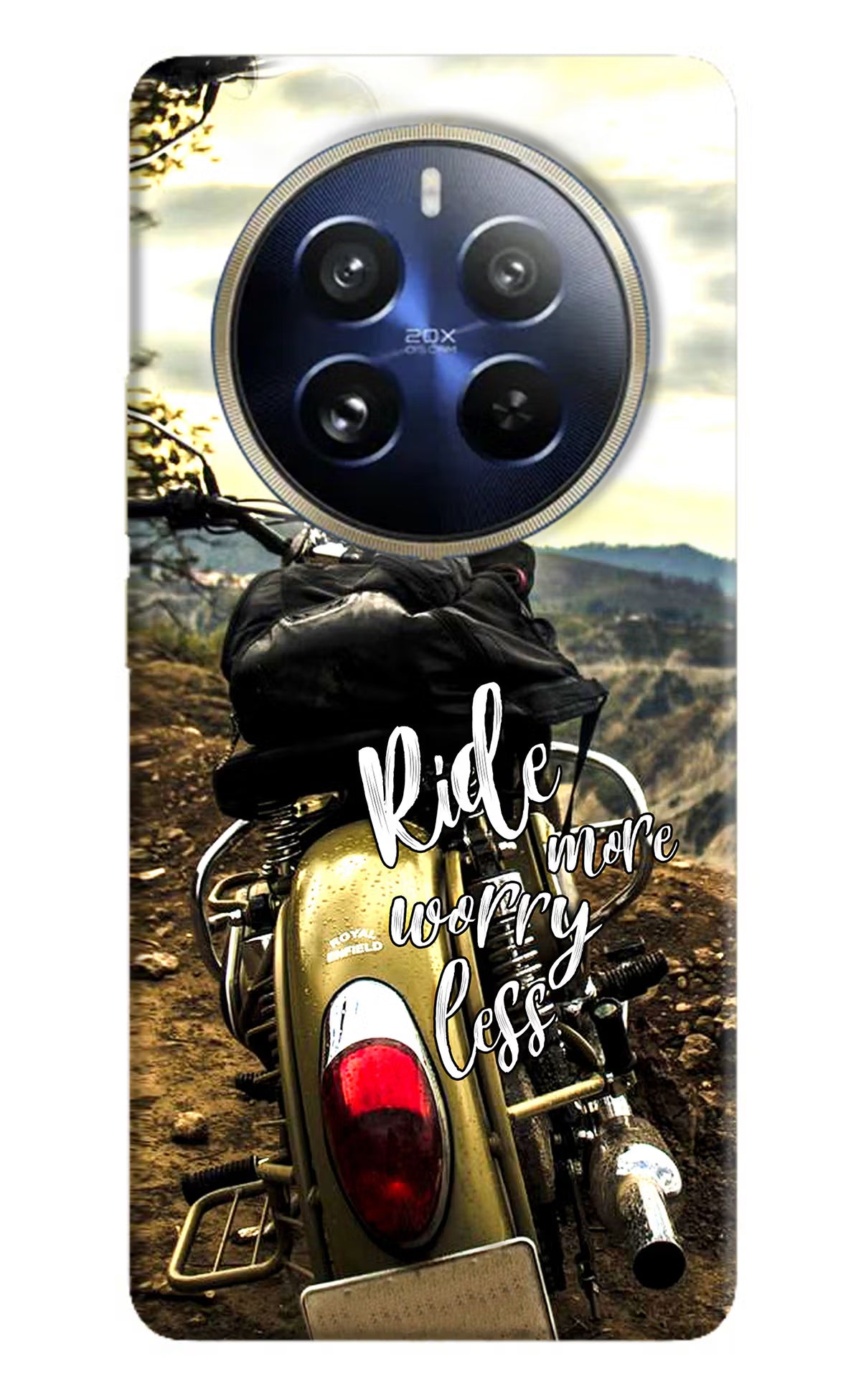 Ride More Worry Less Realme 12 Pro 5G/12 Pro+ 5G Hard Case Back Cover by Casekaro