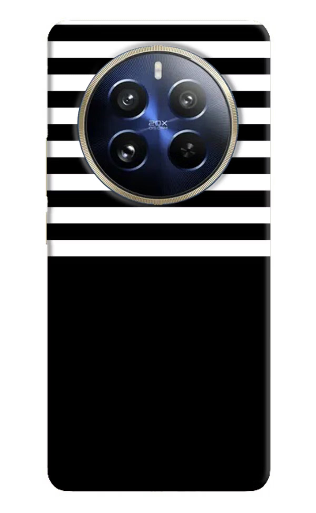 Black and White Print Realme 12 Pro 5G/12 Pro+ 5G Hard Case Back Cover by Casekaro