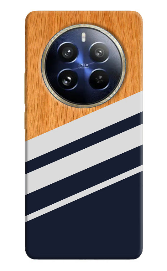 Blue and white wooden Realme 12 Pro 5G/12 Pro+ 5G Hard Case Back Cover by Casekaro