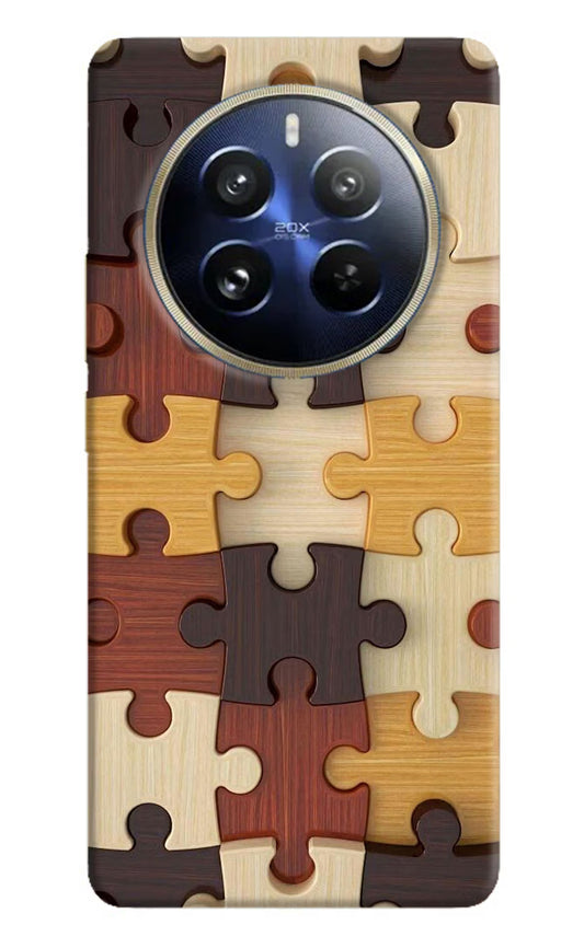 Wooden Puzzle Realme 12 Pro 5G/12 Pro+ 5G Hard Case Back Cover by Casekaro