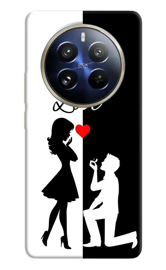 Love Propose Black And White Realme 12 Pro 5G/12 Pro+ 5G Back Cover