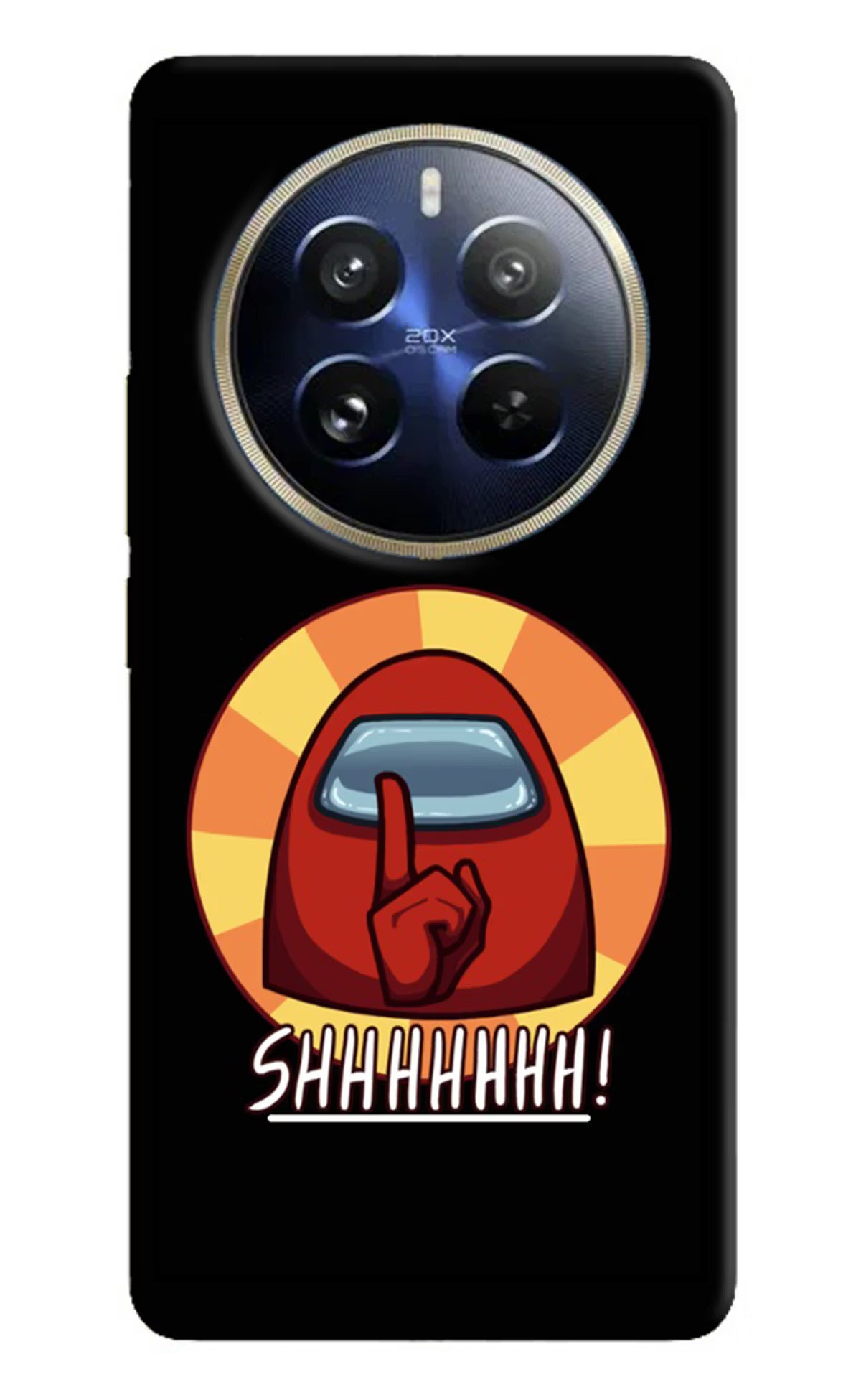 Among Us Shhh! Realme 12 Pro 5G/12 Pro+ 5G Hard Case Back Cover by Casekaro