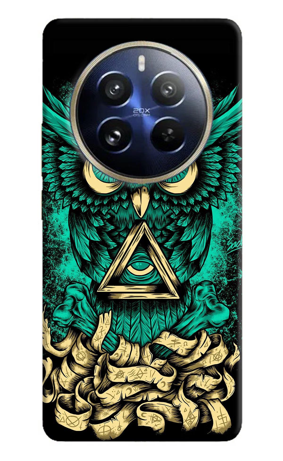 Green Owl Realme 12 Pro 5G/12 Pro+ 5G Hard Case Back Cover by Casekaro