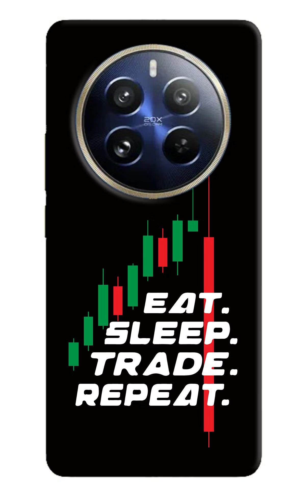 Eat Sleep Trade Repeat Realme 12 Pro 5G/12 Pro+ 5G Hard Case Back Cover by Casekaro