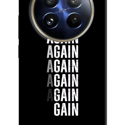 Again Again Gain Realme 12 Pro 5G/12 Pro+ 5G Hard Case Back Cover by Casekaro
