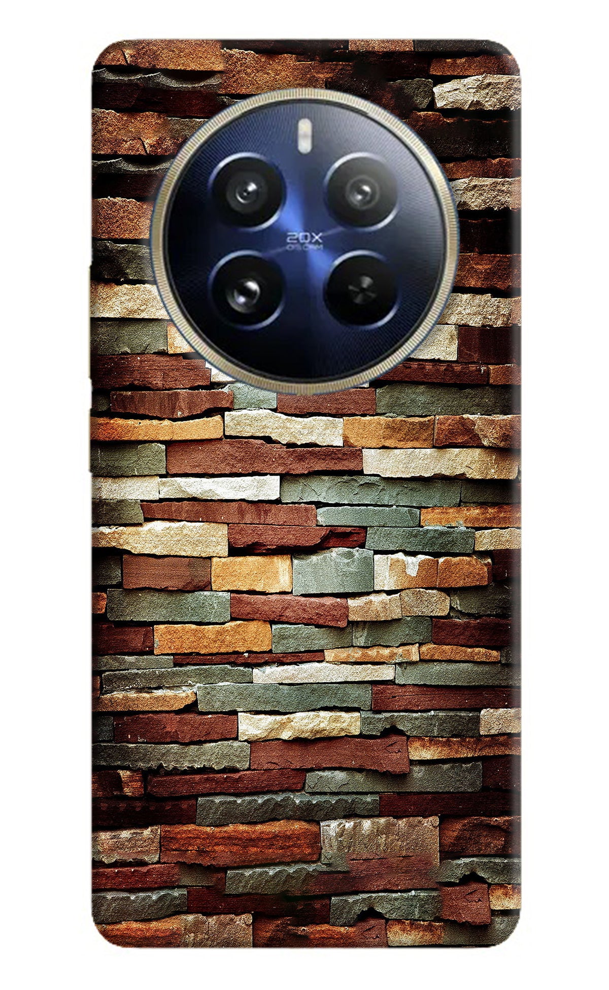 Bricks Pattern Realme 12 Pro 5G/12 Pro+ 5G Back Cover