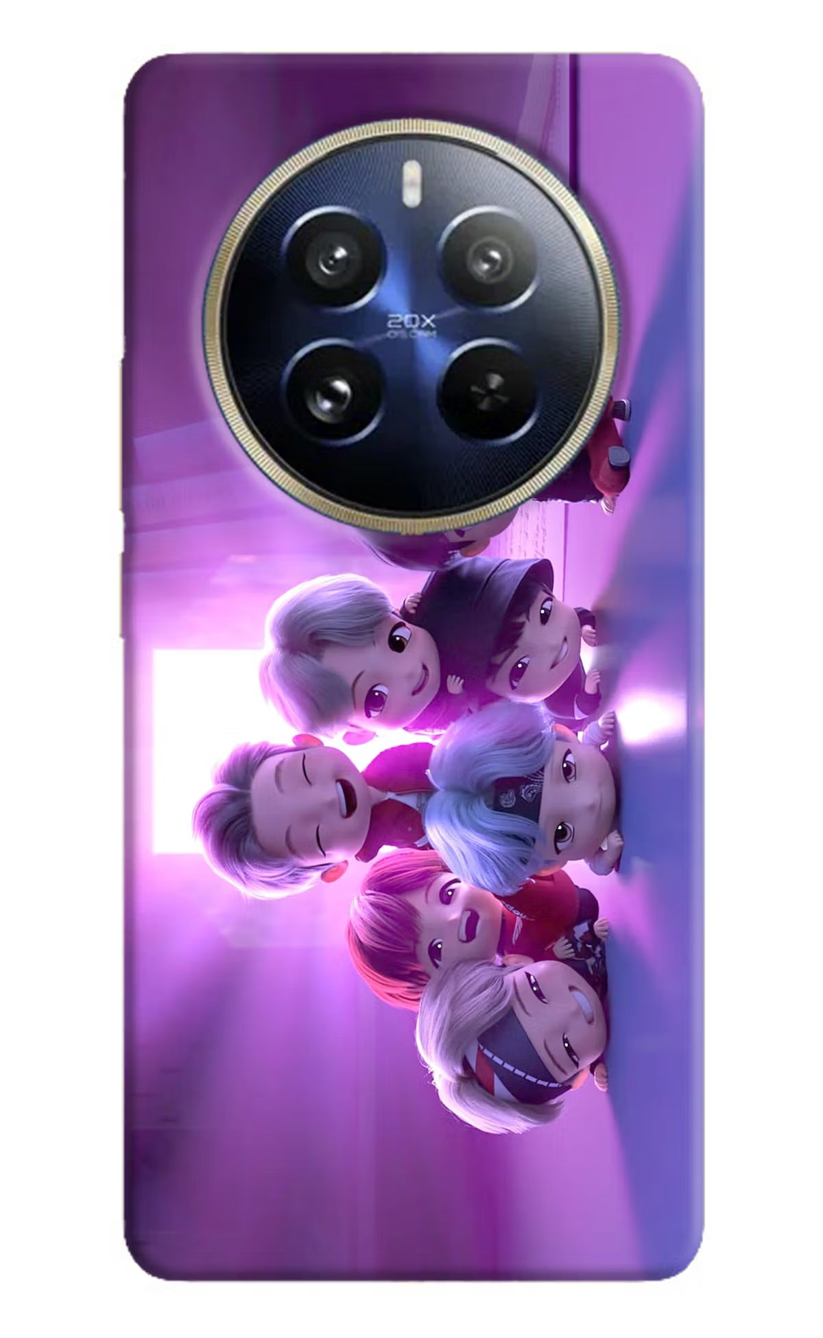 BTS Chibi Realme 12 Pro 5G/12 Pro+ 5G Hard Case Back Cover by Casekaro