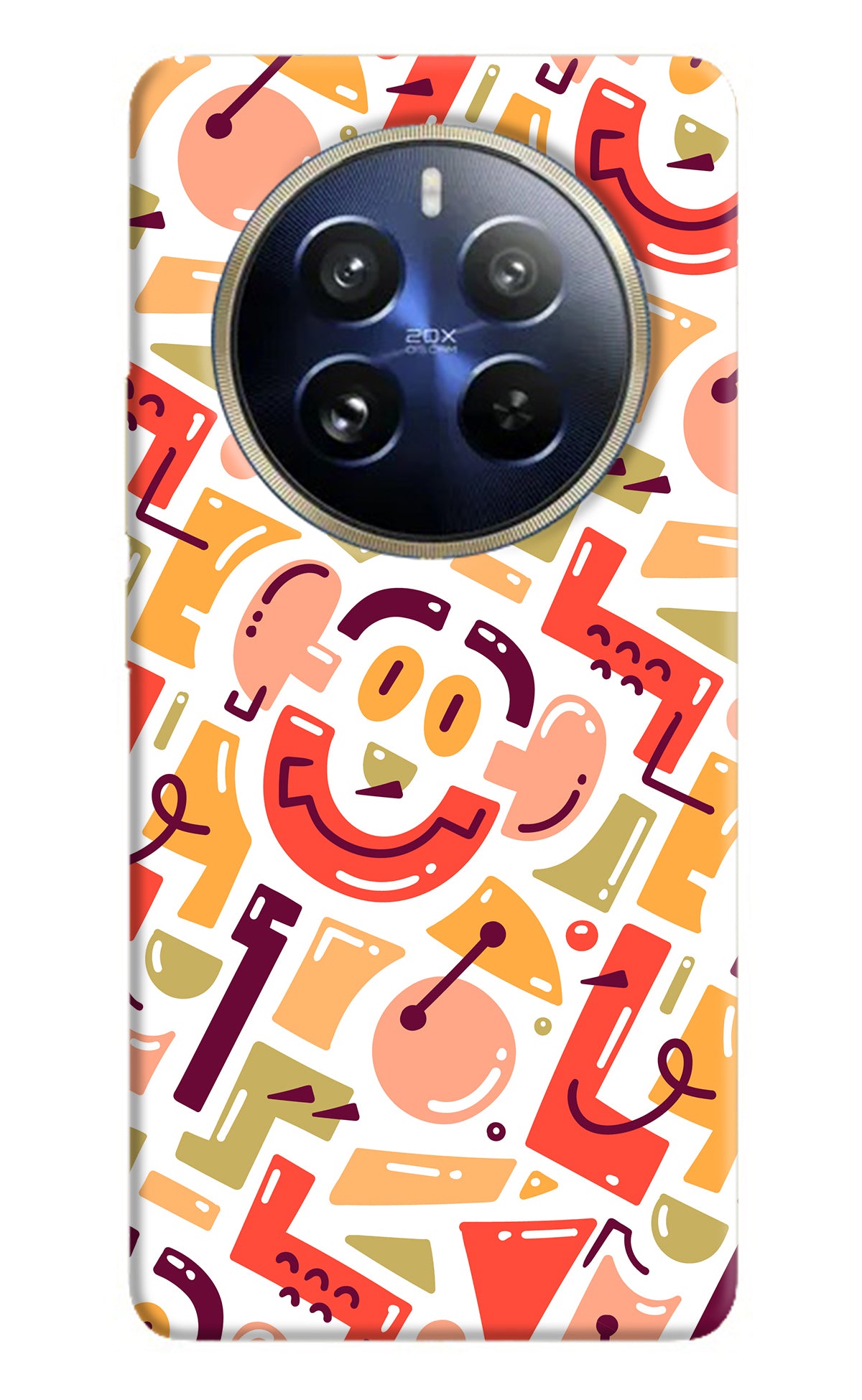 Doodle Pattern Realme 12 Pro 5G/12 Pro+ 5G Back Cover