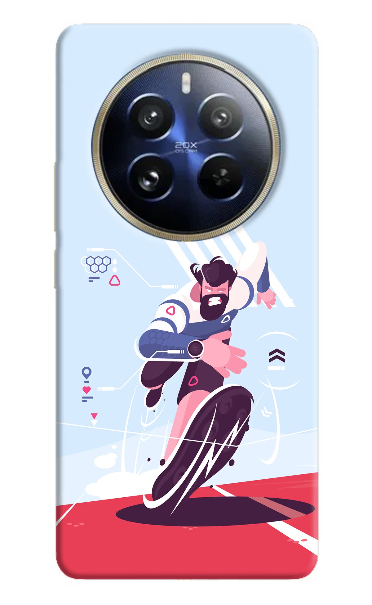 Run Pro Realme 12 Pro 5G/12 Pro+ 5G Hard Case Back Cover by Casekaro