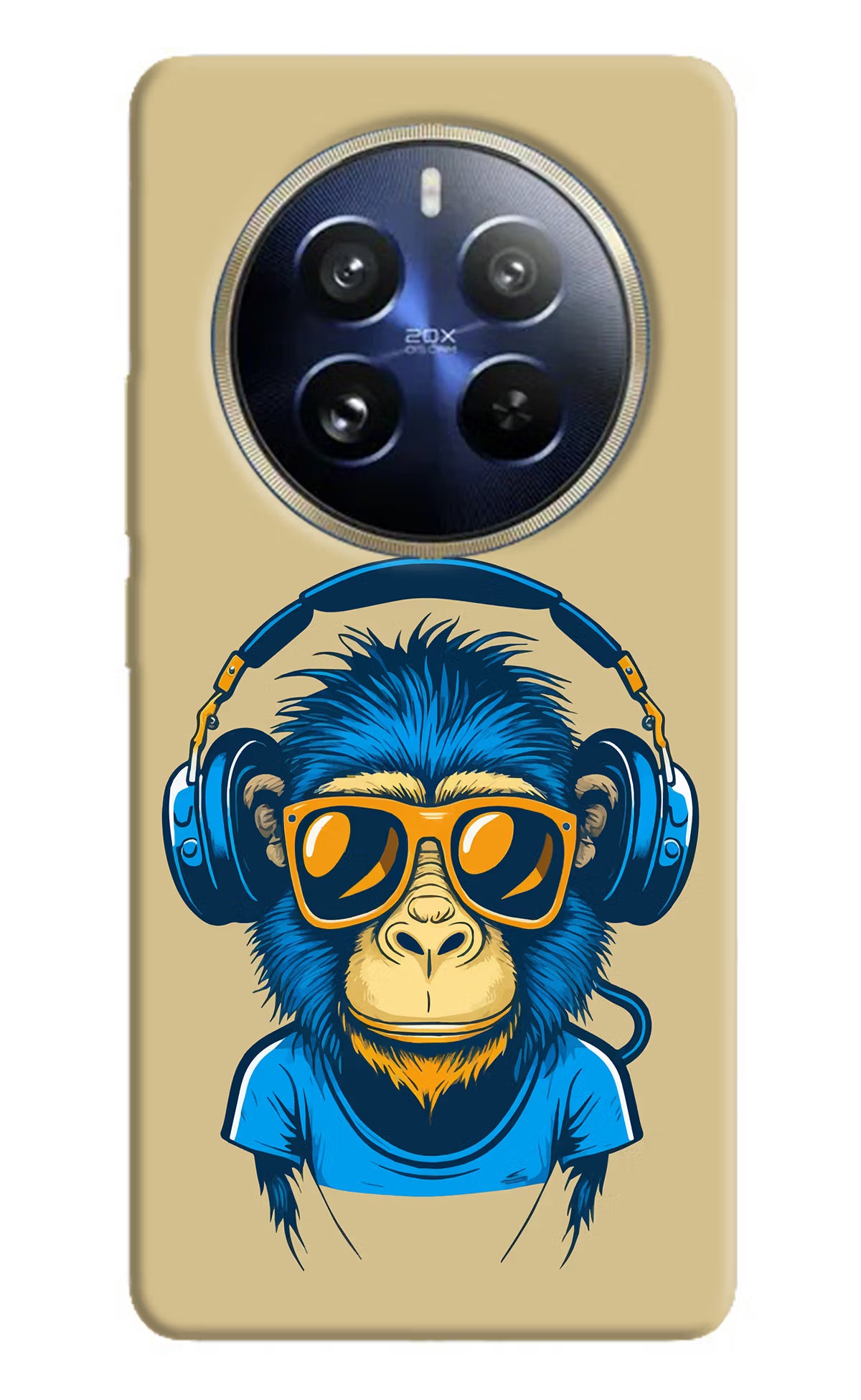 Monkey Headphone Realme 12 Pro 5G/12 Pro+ 5G Hard Case Back Cover by Casekaro