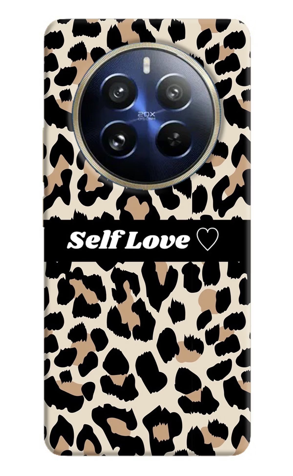 Leopard Print Self Love Realme 12 Pro 5G/12 Pro+ 5G Hard Case Back Cover by Casekaro
