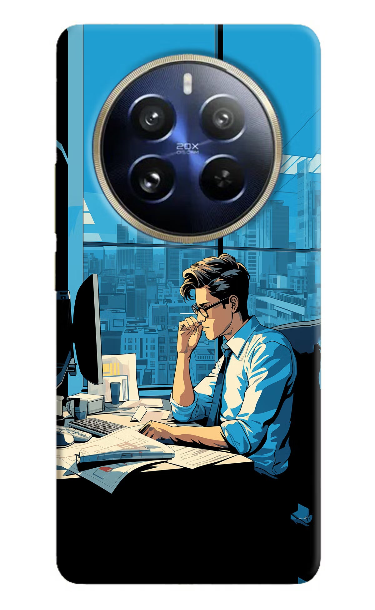 Focused Hustler (AI Generated) Realme 12 Pro 5G/12 Pro+ 5G Hard Case Back Cover by Casekaro