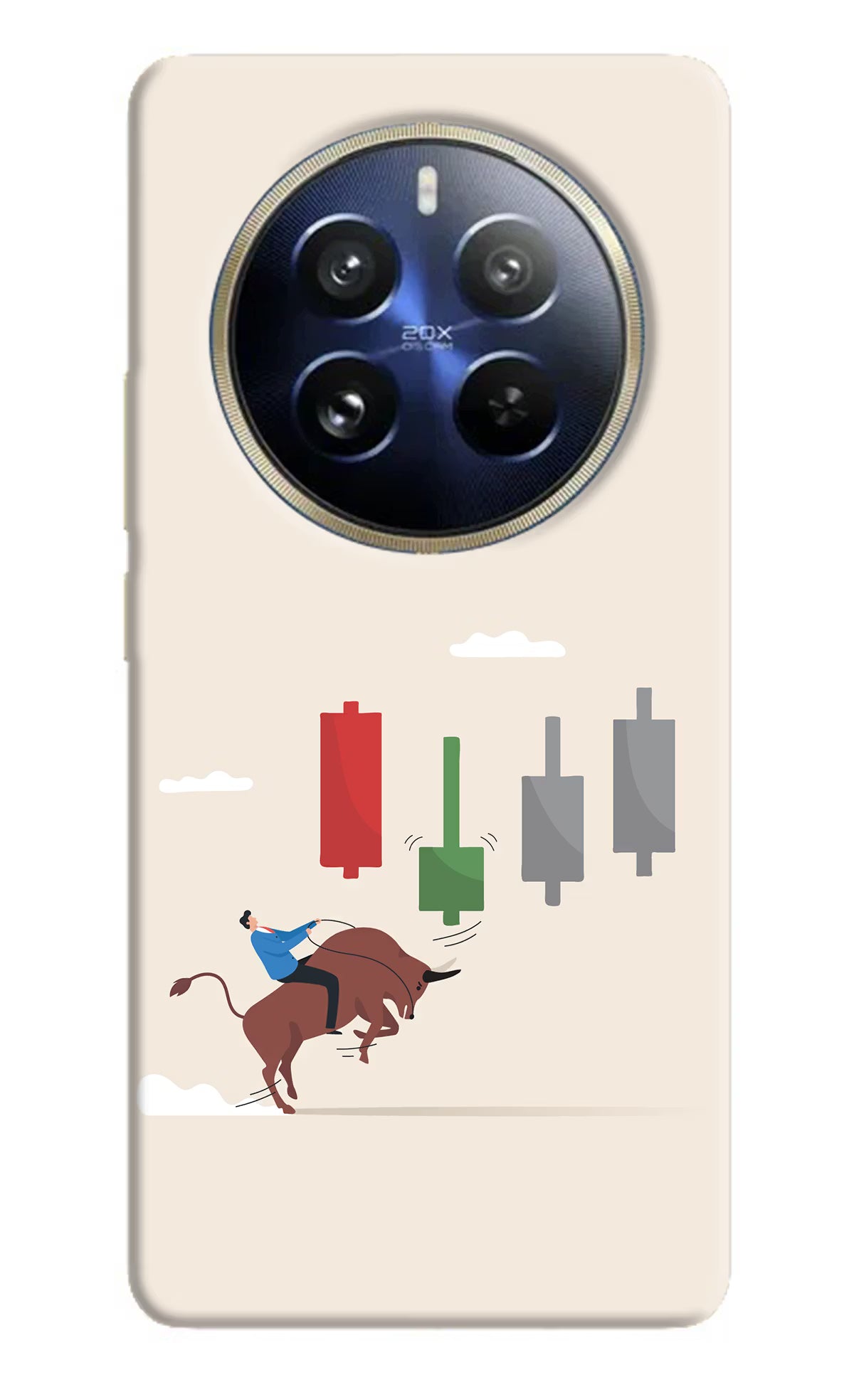 Bull Trading Momentum Realme 12 Pro 5G/12 Pro+ 5G Hard Case Back Cover by Casekaro
