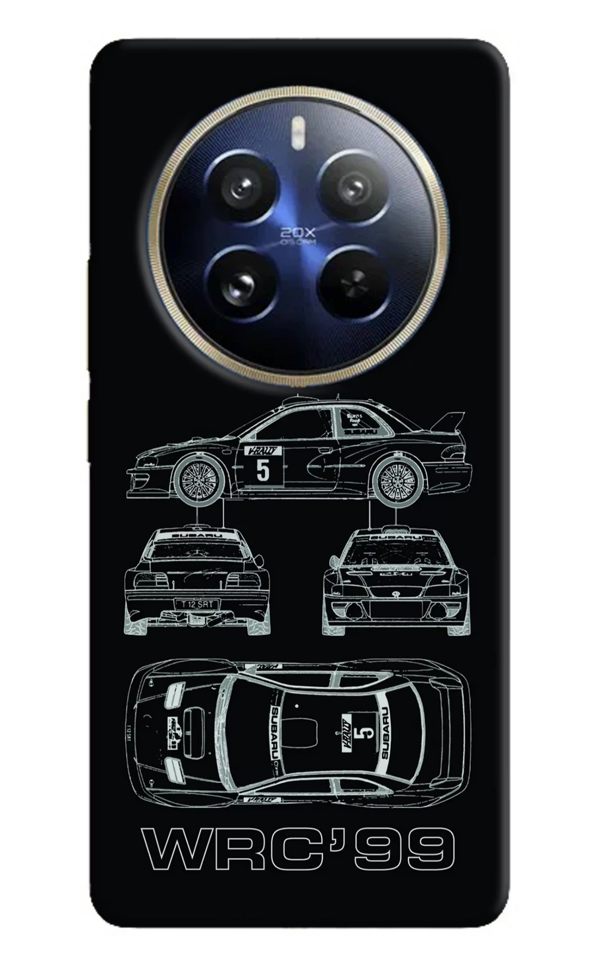 WRC'99 Realme 12 Pro 5G/12 Pro+ 5G Hard Case Back Cover by Casekaro