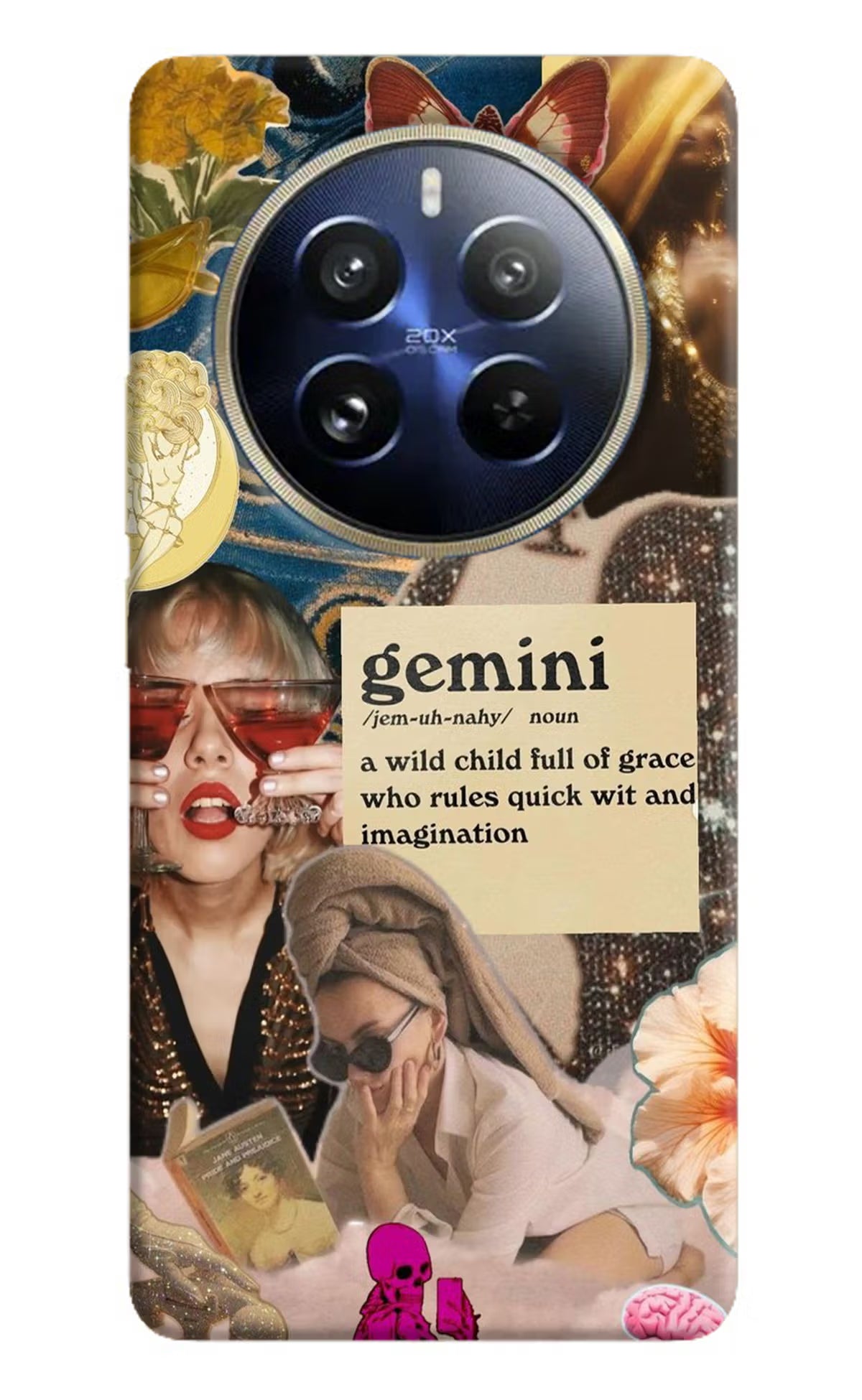 Gemini Zodiac Realme 12 Pro 5G/12 Pro+ 5G Hard Case Back Cover by Casekaro