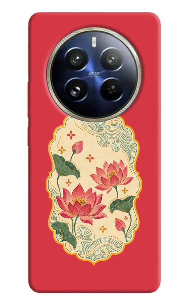 Pink Lotus Realme 12 Pro 5G/12 Pro+ 5G Hard Case Back Cover by Casekaro