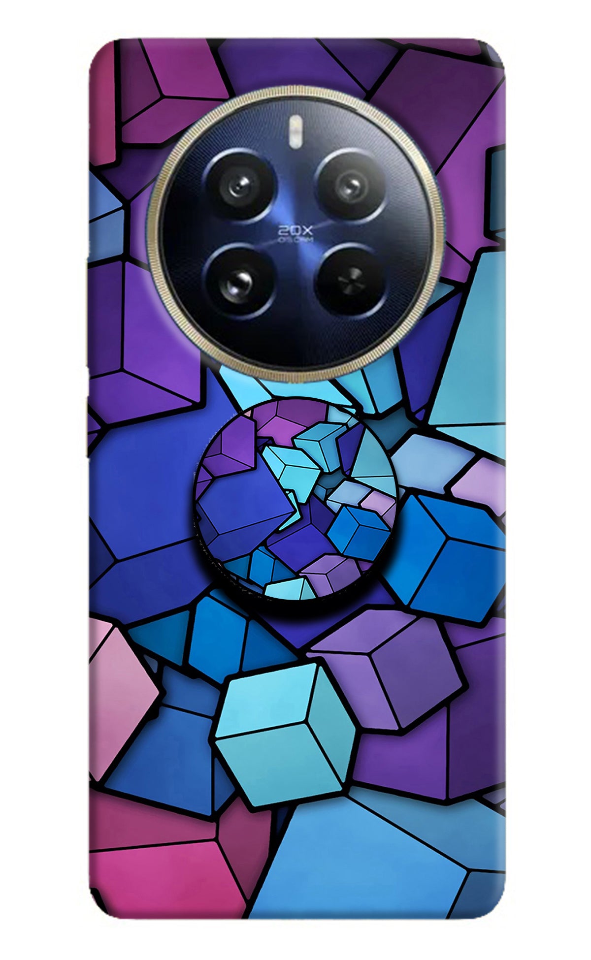 Cubic Abstract Realme 12 Pro 5G/12 Pro+ 5G Pop Case