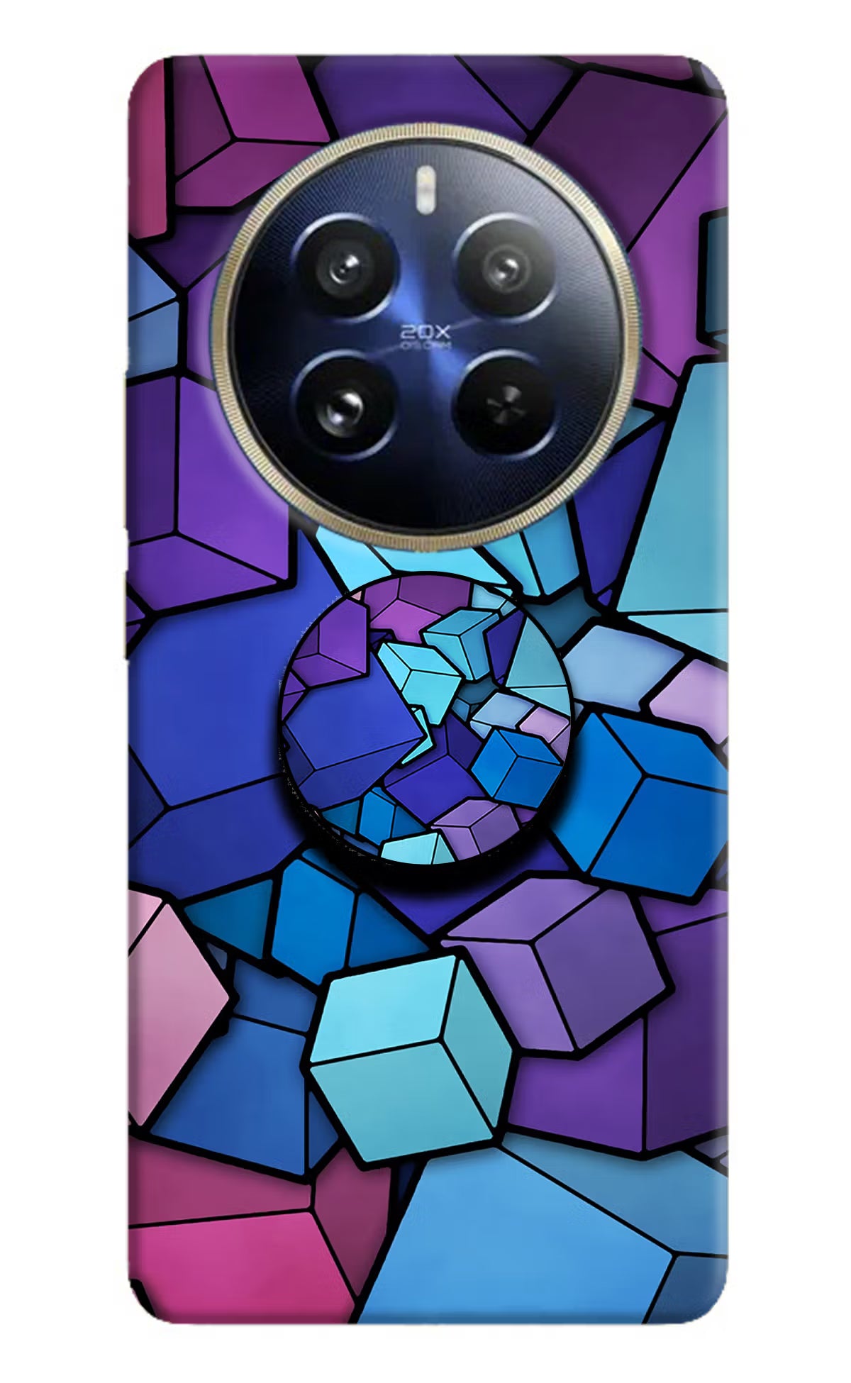 Cubic Abstract Realme 12 Pro 5G/12 Pro+ 5G Pop Case by Casekaro