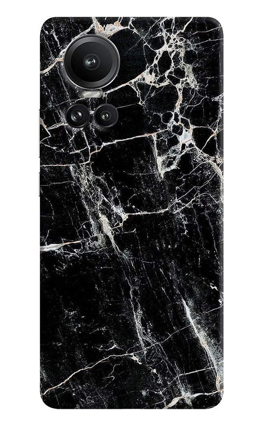 Black Marble Texture Oppo Reno10 5G/10 Pro 5G Hard Case Back Cover by Casekaro