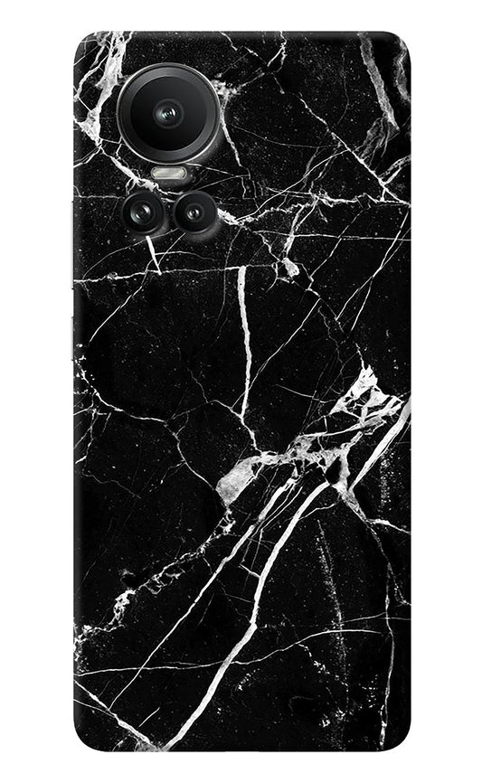 Black Marble Pattern Oppo Reno10 5G/10 Pro 5G Back Cover