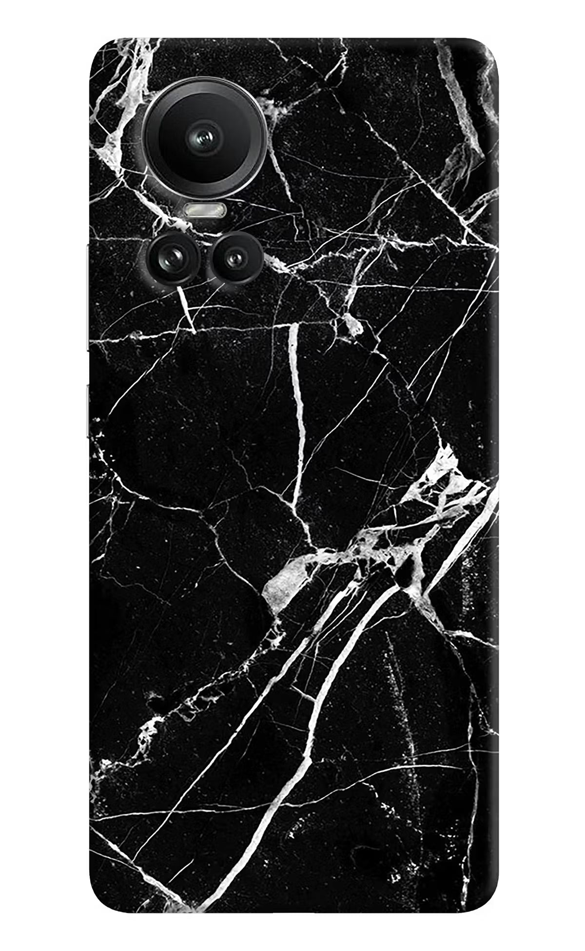 Black Marble Pattern Oppo Reno10 5G/10 Pro 5G Hard Case Back Cover by Casekaro