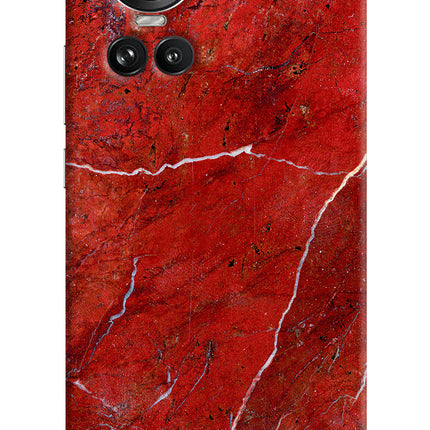 Red Marble Design Oppo Reno10 5G/10 Pro 5G Hard Case Back Cover by Casekaro