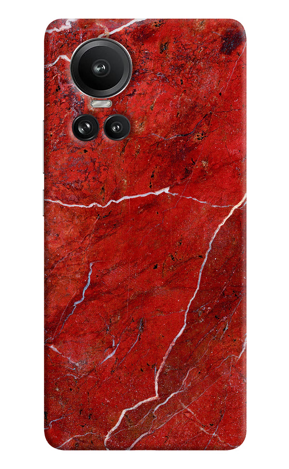 Red Marble Design Oppo Reno10 5G/10 Pro 5G Hard Case Back Cover by Casekaro