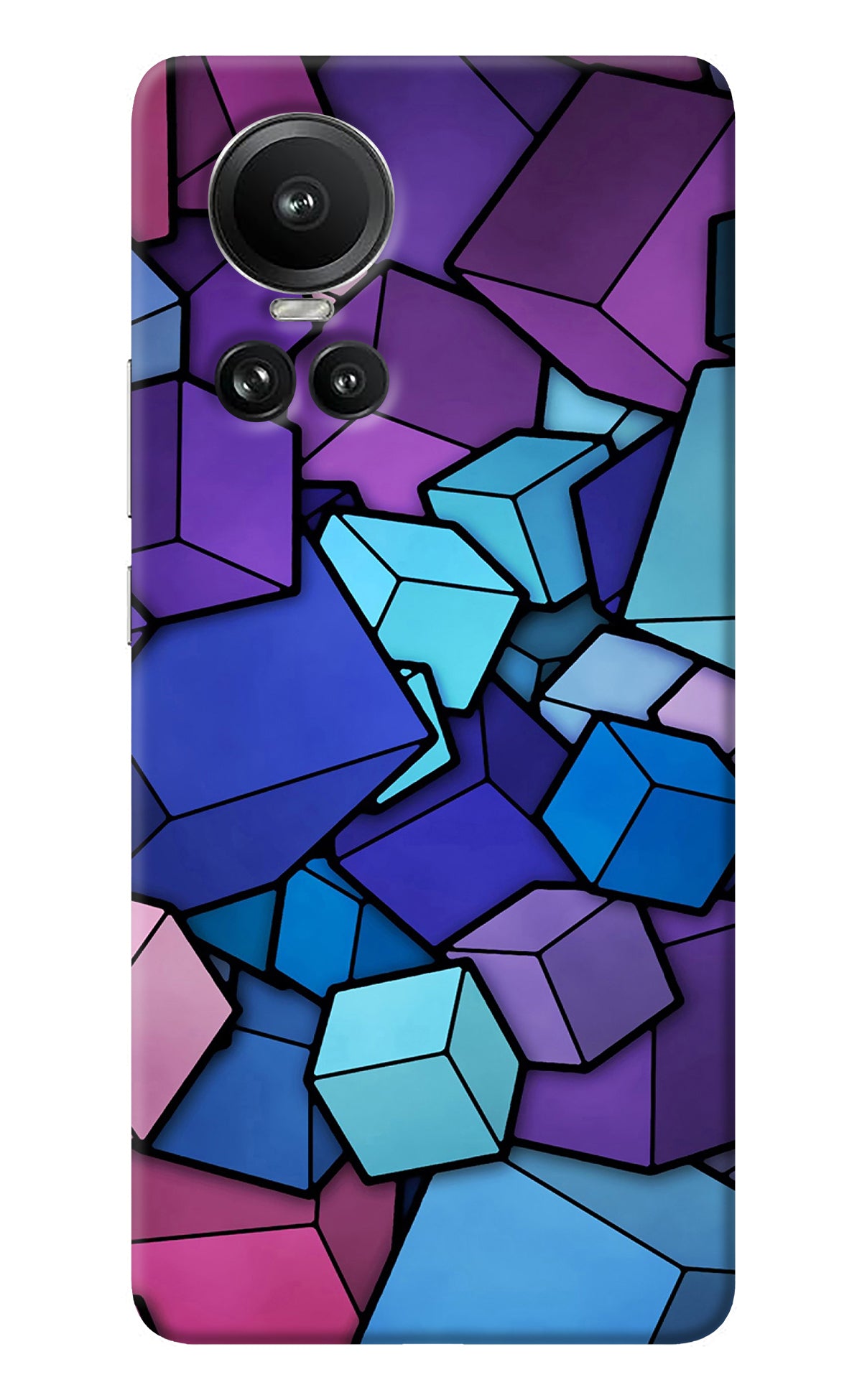 Cubic Abstract Oppo Reno10 5G/10 Pro 5G Back Cover