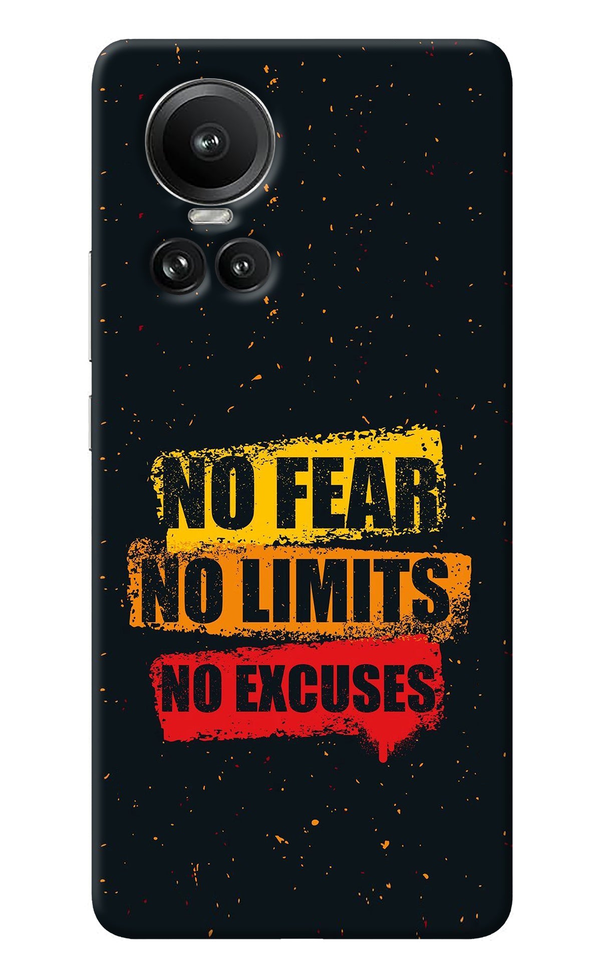 No Fear No Limits No Excuse Oppo Reno10 5G/10 Pro 5G Back Cover