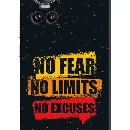 No Fear No Limits No Excuse Oppo Reno10 5G/10 Pro 5G Hard Case Back Cover by Casekaro